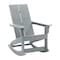 Flash Furniture Gray Modern Poly Resin Adirondack Rocking Chair JJ-C14709-GY-GG - alternate 4